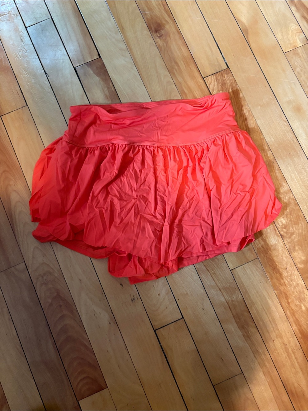 Women's Coral Active Tennis Skirt with Built-In Shorts